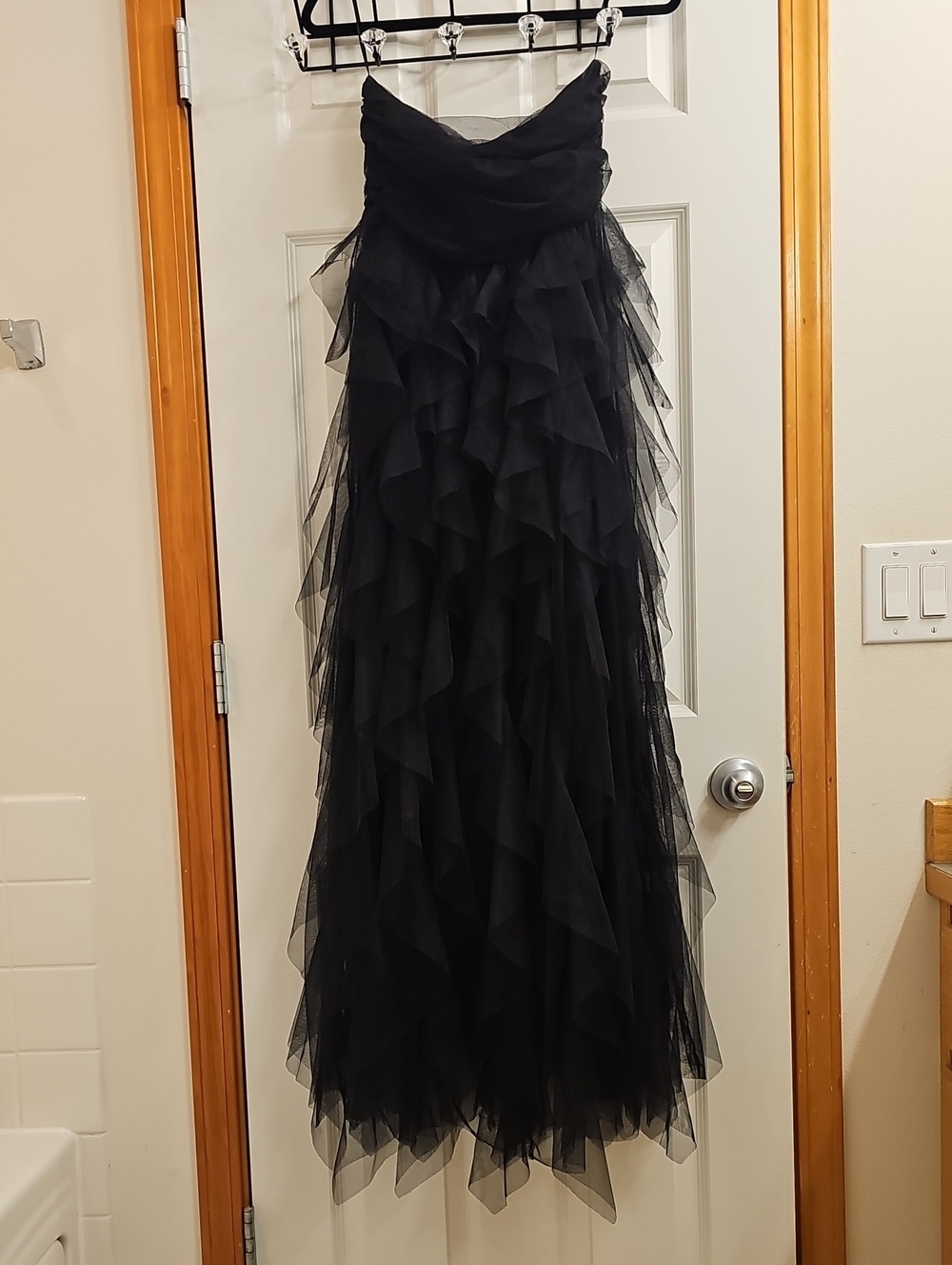 Black Layered Tulle Dress with Tag